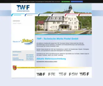 TWF-Freital.de(Technische Werke Freital GmbH) Screenshot