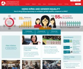 TWFHK.org(The Women's Foundation) Screenshot