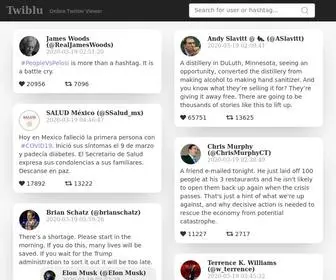 Twiblu.com(Best Twitter Online Viewer and Downloader) Screenshot