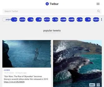 Twibur.com(Explore Twitter profiles) Screenshot