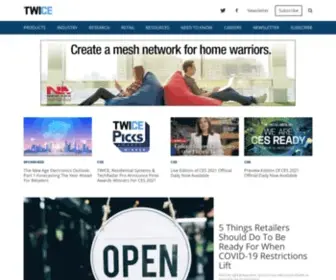 Twice.com(Consumer Electronic News) Screenshot