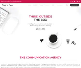 Twicebox.com(Agence De Communication Digitale à Casablanca) Screenshot