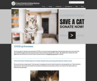 Twicepurrfect.org(Cat Rescue) Screenshot