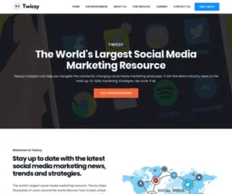 Twicsy.com(The world's largest social media marketing resource) Screenshot