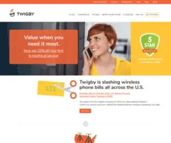 Twigby.com(The Best Coverage For Less) Screenshot