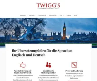 Twigg.de(Übersetzungsbüro Englisch Deutsch) Screenshot