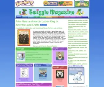 Twigglemagazine.com(Martin Luther King and Polar bear preschool and kindergarten activities) Screenshot