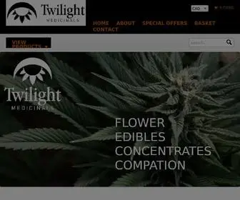 Twilightmedicinals.com(Twilight Medicinals  'Creating quality cannabis products for our physical & mental well) Screenshot