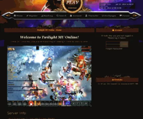 Twilightmuonline.com(Twilight MU Online) Screenshot
