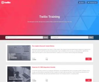 Twiliotraining.com(Twilio Training) Screenshot