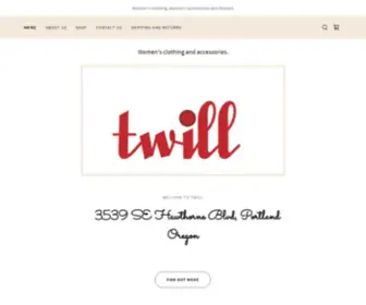 Twillclothing.com(Twill Clothing) Screenshot