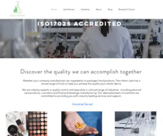 Twinarborlabs.com(Testing Laboratory) Screenshot