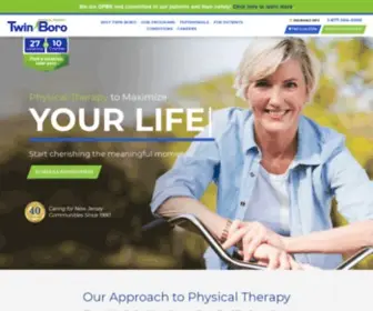 Twinboro.com(Twin Boro Physical Therapy) Screenshot