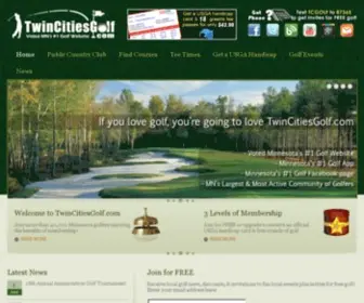 Twincitiesgolf.com(Voted Minnesota's #1 Golf Website) Screenshot