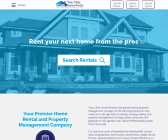 Twincitieshomerental.com(Property Management Company in Minneapolis) Screenshot