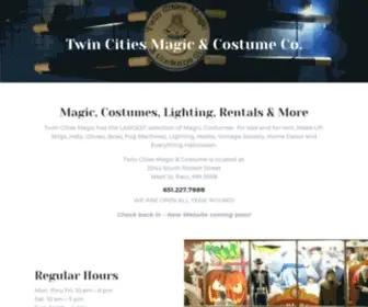 Twincitiesmagic.com(Twin Cities Magic & Costume) Screenshot