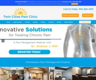 Twincitiespainclinic.com(Twin Cities Pain Clinic) Screenshot