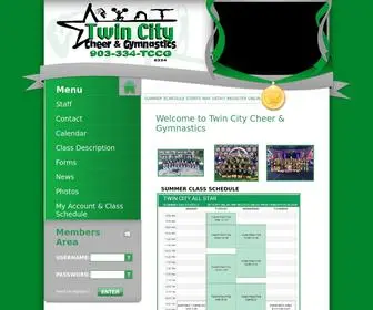 Twincitycheer.com(Twin City Cheer & Gymnastics) Screenshot