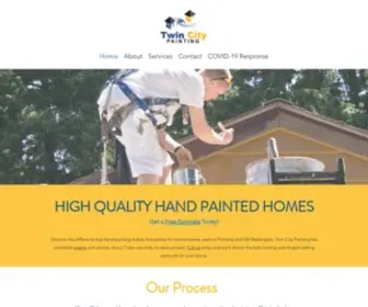 Twincitypainting.com(Hand Painting Contractor) Screenshot