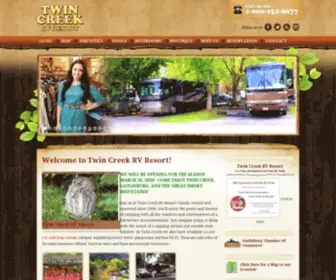 Twincreekrvresort.com(Twin Creek RV Resort) Screenshot