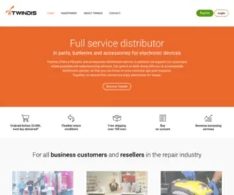 Twindis.com(Distributeurs in spareparts) Screenshot