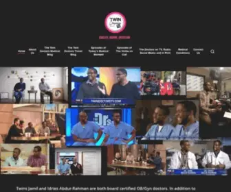 Twindoctorstv.com(The twin doctors in addition to practicing medicine) Screenshot