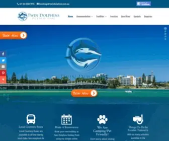 Twindolphins.com.au(Twin Dolphins Holiday Park) Screenshot