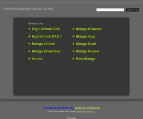 Twindragons-Subs.com(Twindragons Subs) Screenshot