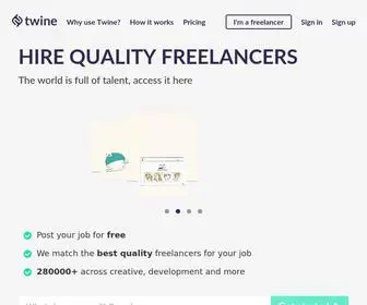 Twine.fm(Expert freelancers to empower creativity and business) Screenshot