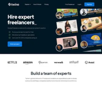 Twine.net(Hire diverse freelancers) Screenshot
