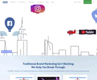 Twinesocial.com(Social Media Content Marketing Platform) Screenshot