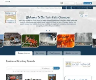 Twinfallschamber.com(Twin Falls Area Chamber of Commerce) Screenshot