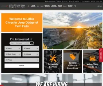 Twinfallsdodge.com(Lithia Chrysler Jeep Dodge of Twin Falls) Screenshot
