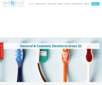 Twinfallsfamilydentistry.com(Dentist in Greer SCDental Office Greer) Screenshot