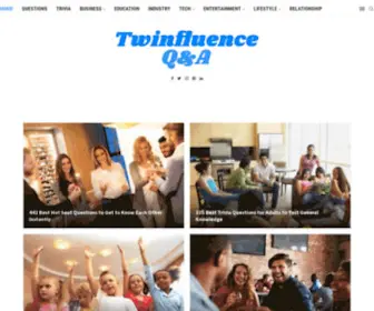 Twinfluence.com(Tucker/Hall Public Relations and Strategic Communications) Screenshot