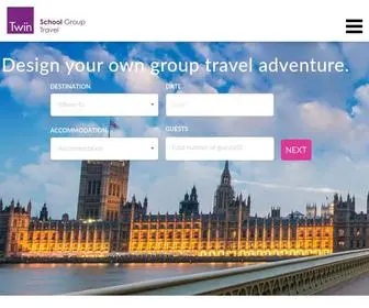 Twingrouptravel.com(School Group Travel Website) Screenshot