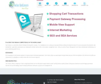 Twininfosys.com(Twin Infosys) Screenshot