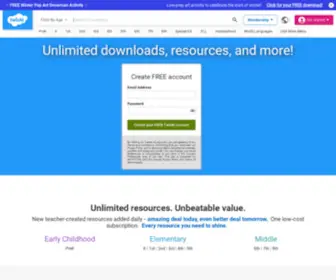 Twinkl.com(Teaching Resources) Screenshot