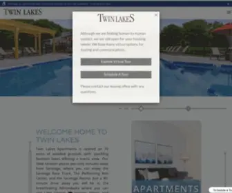 Twinlakescliftonpark.com(Twin Lakes Apartments) Screenshot