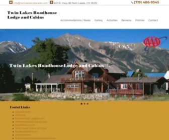 Twinlakescolorado.com(Twin Lakes Colorado) Screenshot