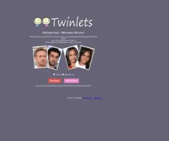 Twinlets.com(Find My Twin) Screenshot