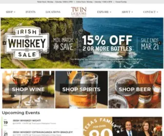 Twinliquors.com(Twin Liquors) Screenshot