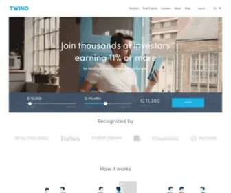 Twino.eu(Online P2P Investment Platform) Screenshot