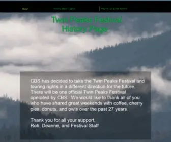 Twinpeaksfest.com(The Twin Peaks Festival) Screenshot