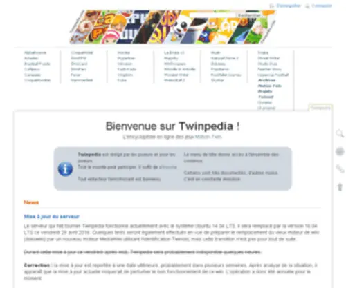 Twinpedia.com(Start) Screenshot