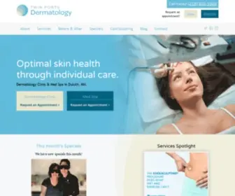 Twinportsderm.com(Twin Ports Dermatology) Screenshot