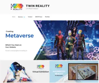 Twinreality.in(We are one of India's first Augmented Reality and Virtual companies. Twin Reality) Screenshot