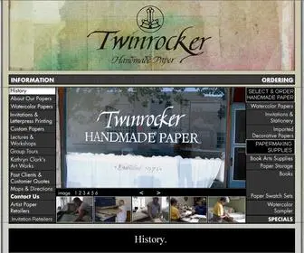 Twinrocker.com(Twinrocker Handmade Paper) Screenshot