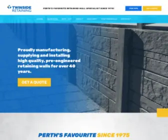 Twinside.com.au(Retaining Walls Perth) Screenshot