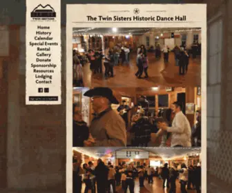 Twinsistersdancehall.com(Twin Sisters Historic Dance Hall) Screenshot